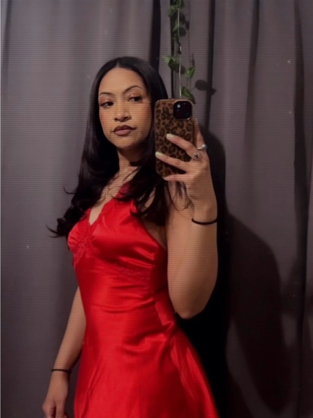Sincerely Jules Bold Red Satin Slip